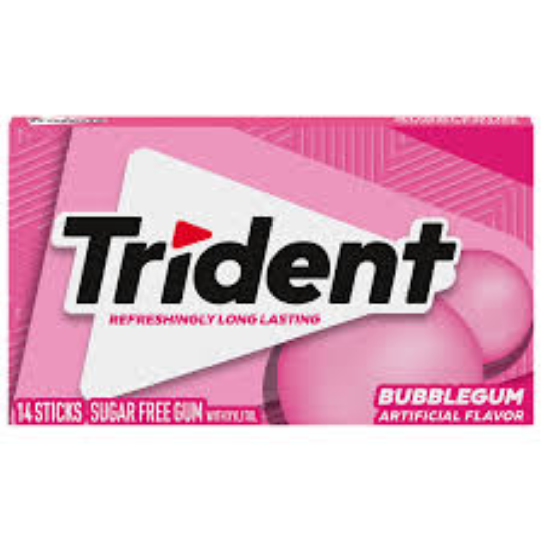TRIDENT BUBBLEGUM FLAVOR 1.8G